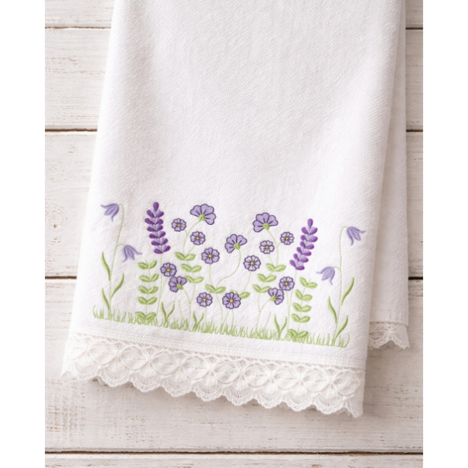 Cute Lavender Garden Embroidery Design