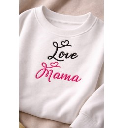 Cute Love Mama Embroidery Design 5x7