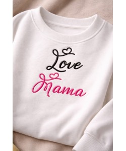 Cute Love Mama Embroidery Design 5x7 Cute Love Mama Embroidery Design 5x7