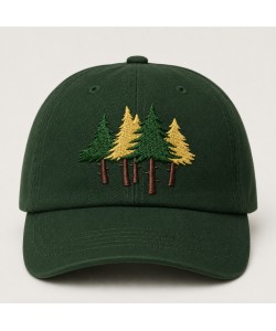 Cute Pine Trees Embroidery Design