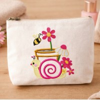 Cute Snail Embroidery Design