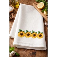 Cute Sunflower Flower Embroidery Design