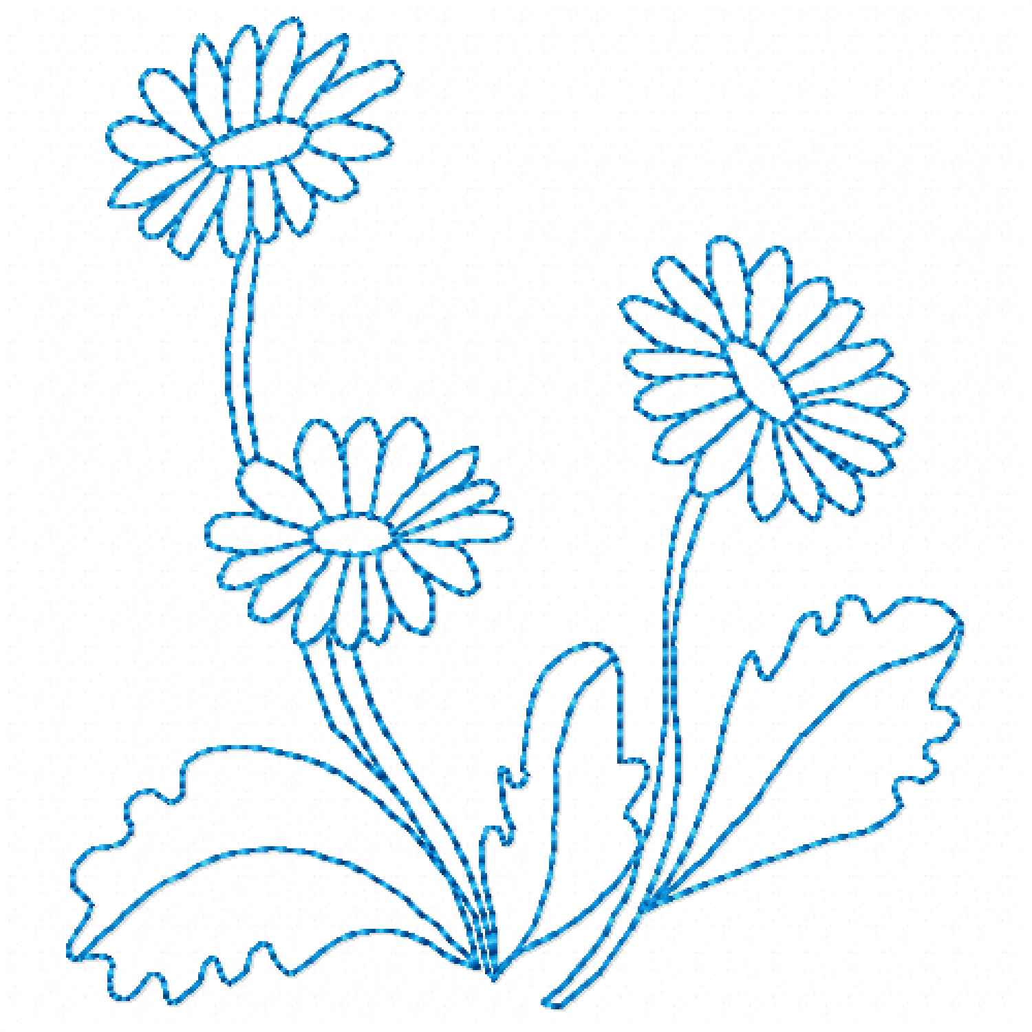 Flora mino Embroidery Design