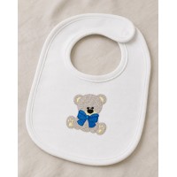 Cute Teddy Bear Bow Embroidery Design