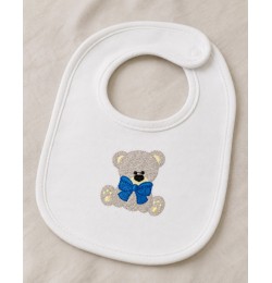 Cute Teddy Bear Bow Embroidery Design