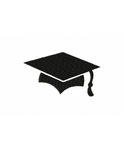 Free Graduation Cap Embroidery Design