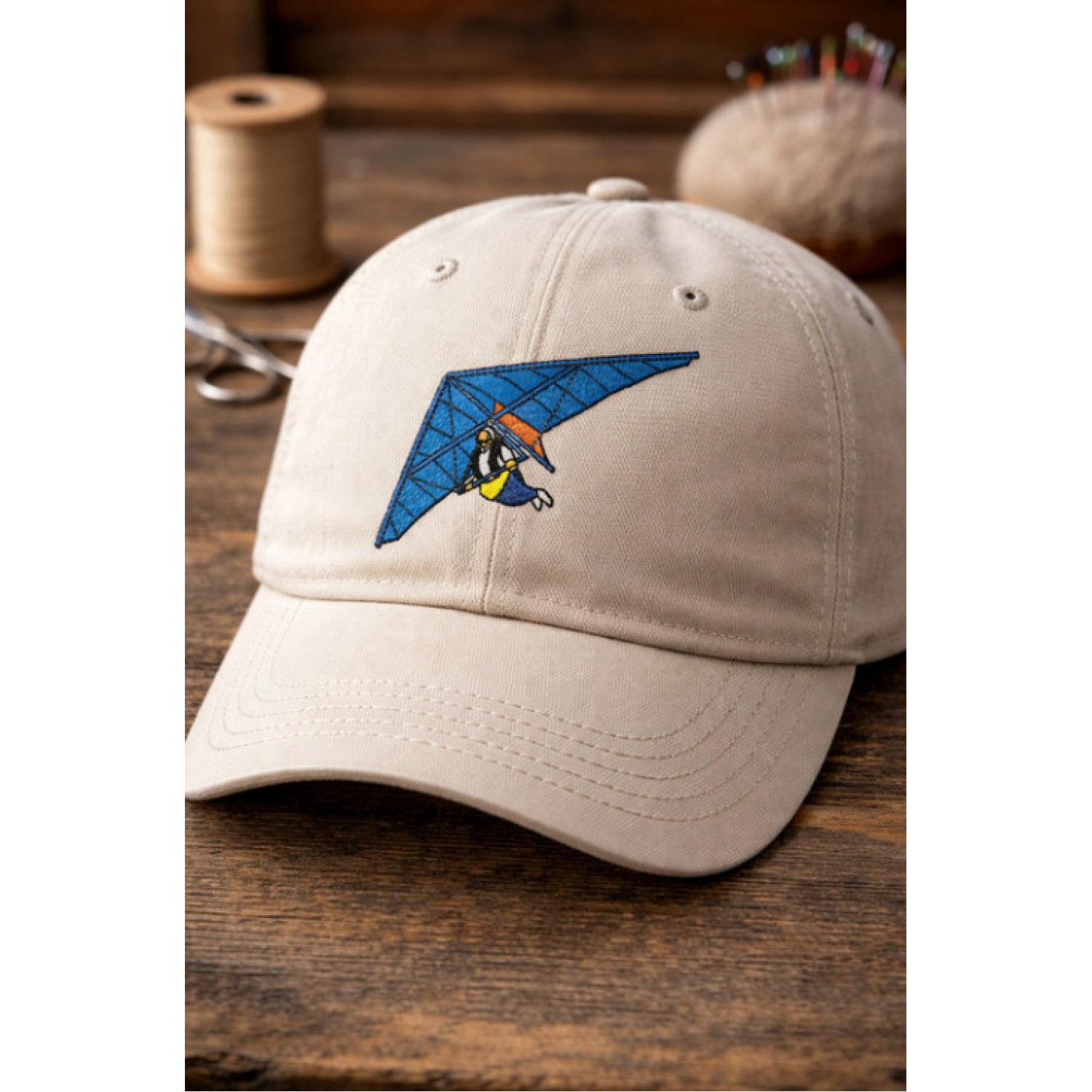 Hang Glider Embroidery Design 4x4