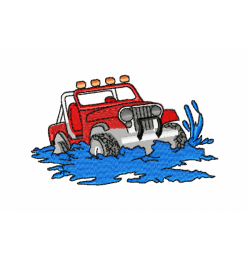 Jeep Embroidery Design