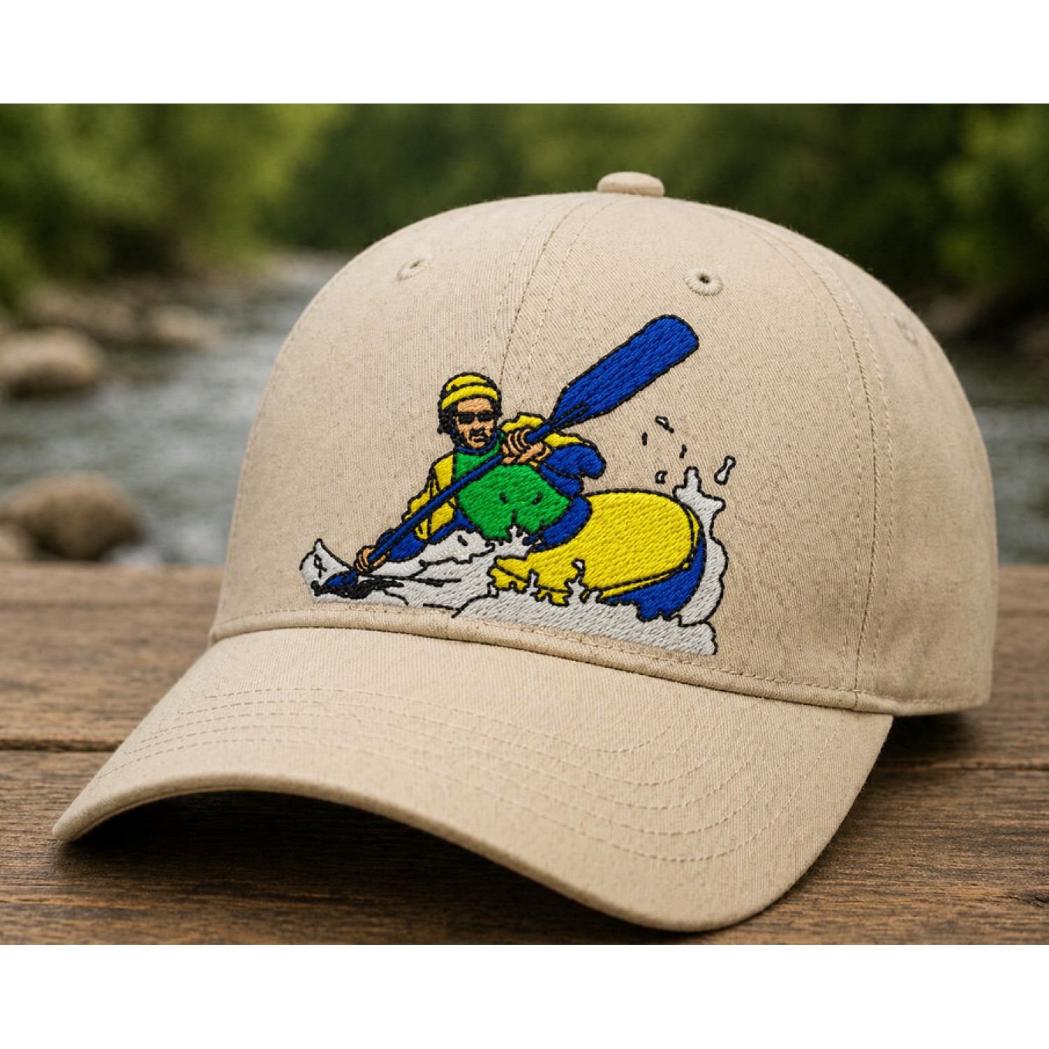 Kayak Adventure Embroidery Design