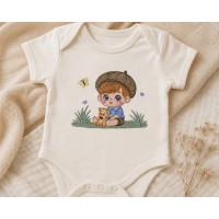 Little Explorer Boy Embroidery Design