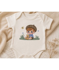 Little Explorer Boy Embroidery Design