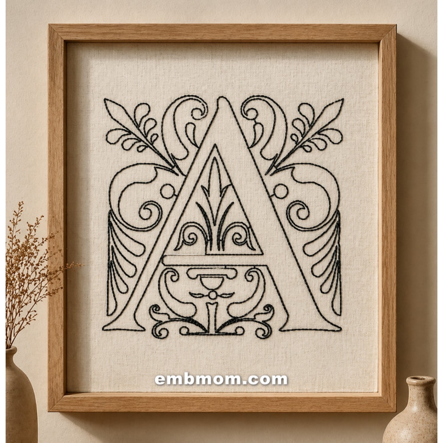 Free Luxury Floral Letter A – Part of A–Z Bundle