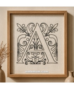 Free Luxury Floral Letter A – Part of A–Z Bundle
