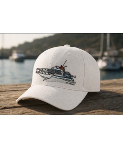 Luxury Speedboat Embroidery Design