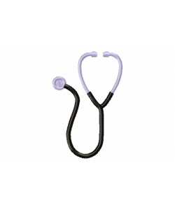 Medical Stethoscope Embroidery Design