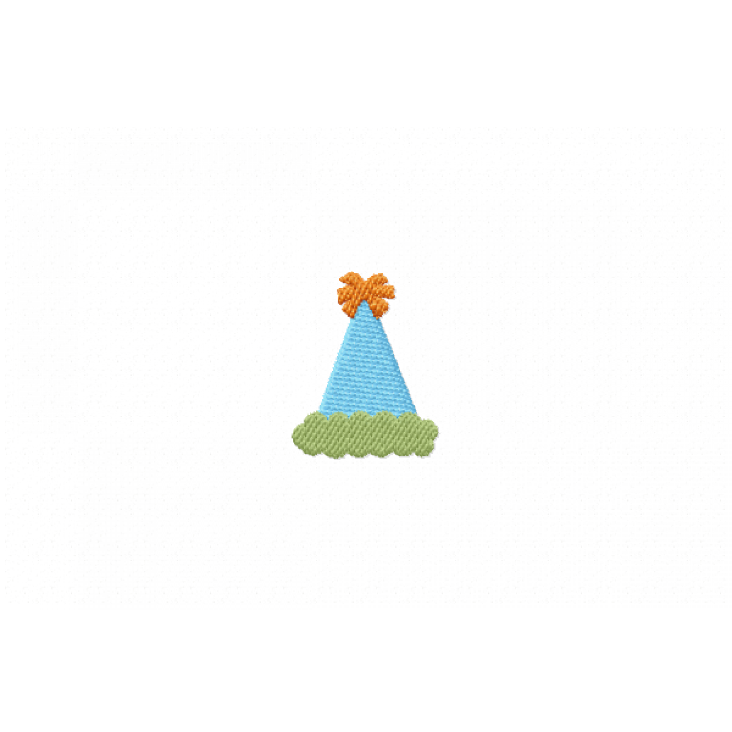 Mini Birthday Party Hat Embroidery Design