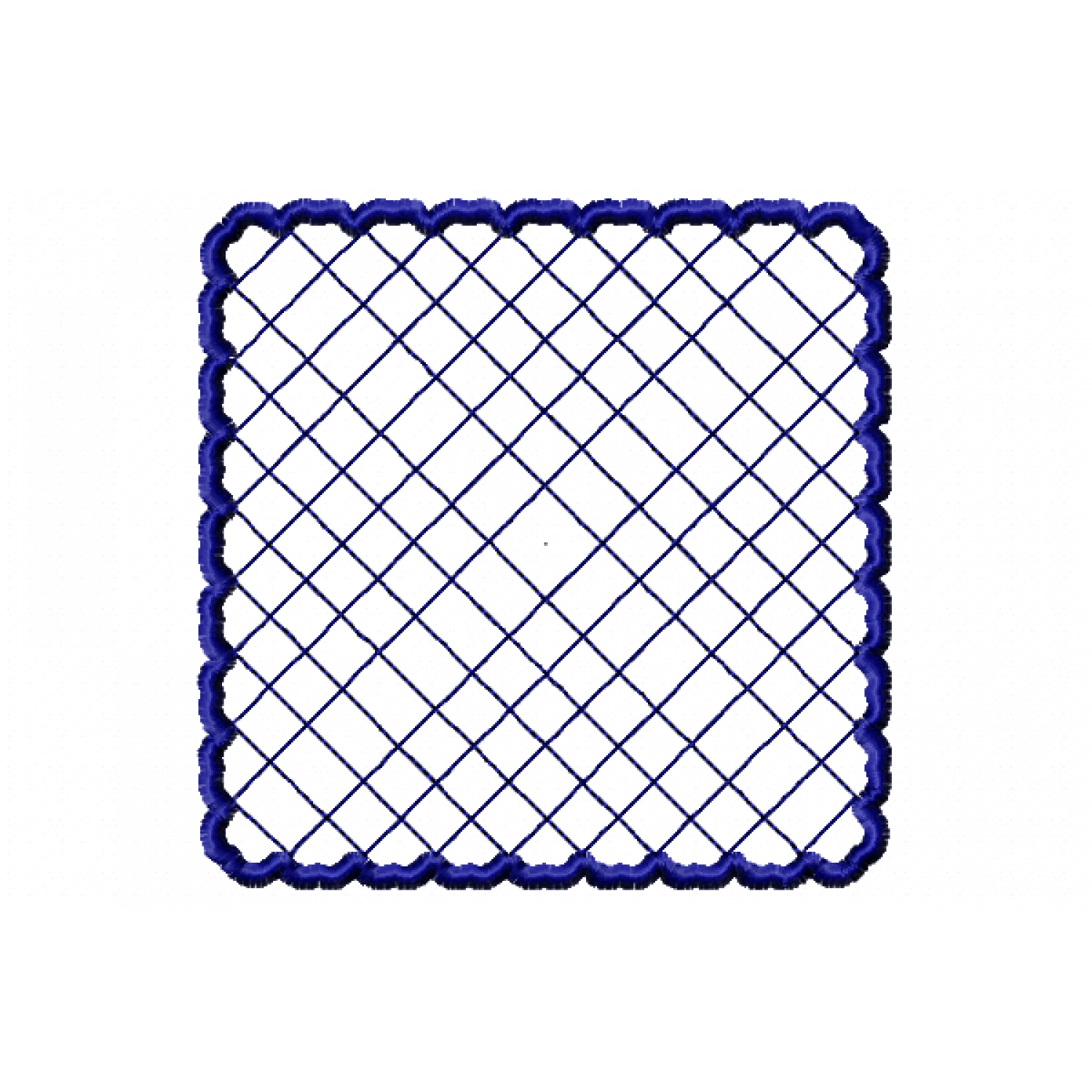 Mug Rug Base Frame ITH Embroidery Design