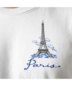 Paris Script Embroidery Design