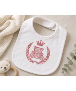 Princess Teddy Bear Embroidery Design