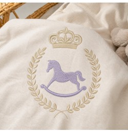 Royal Rocking Horse Embroidery Design 4 Sizes
