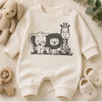 Safari Baby Animals Embroidery Design