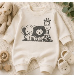 Safari Baby Animals Embroidery Design