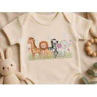 Safari Baby Friends Embroidery Design