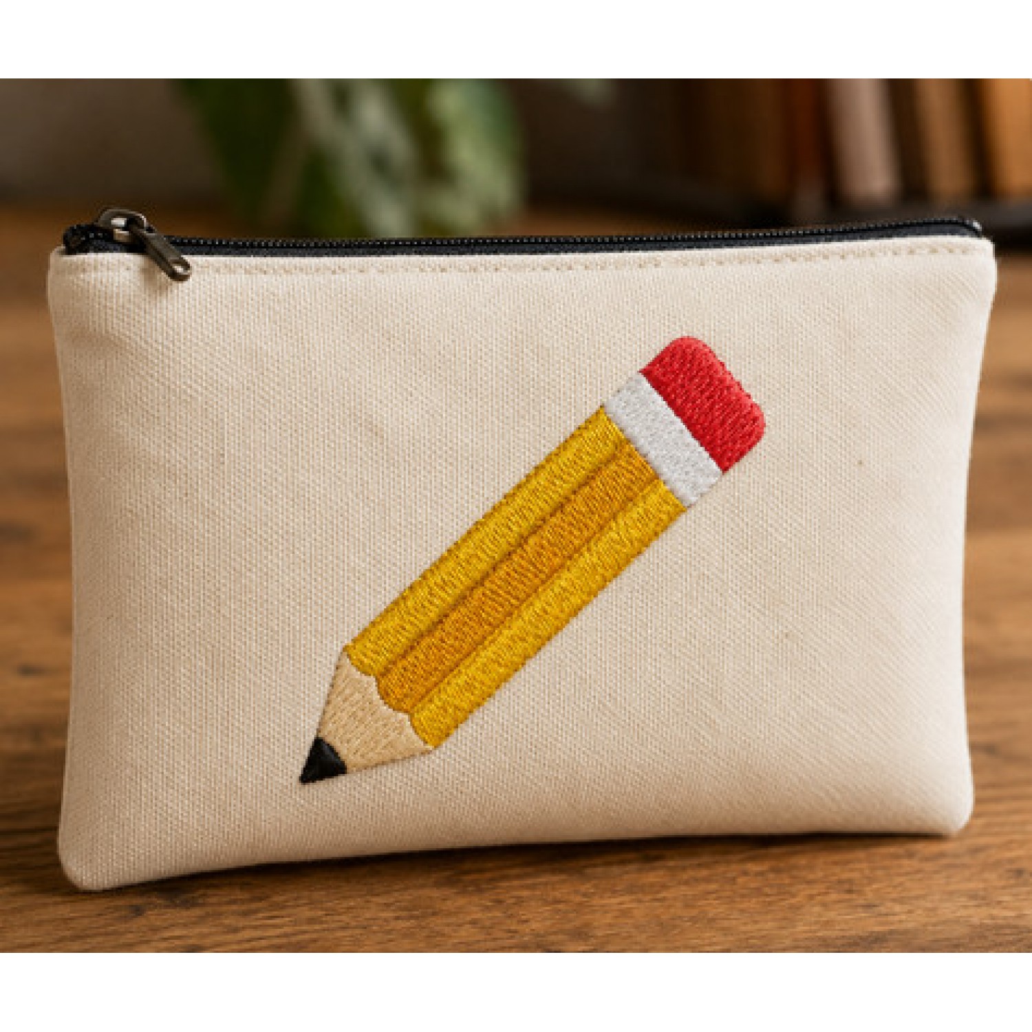 School Pencil Embroidery Design
