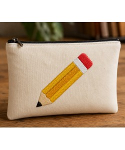School Pencil Embroidery Design