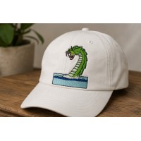 Sea Serpent Rising from the Ocean Embroidery Design