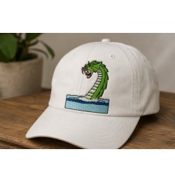 Sea Serpent Rising from the Ocean Embroidery Design