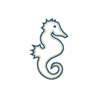 Seahorse Embroidery Design Seahorse Embroidery Design