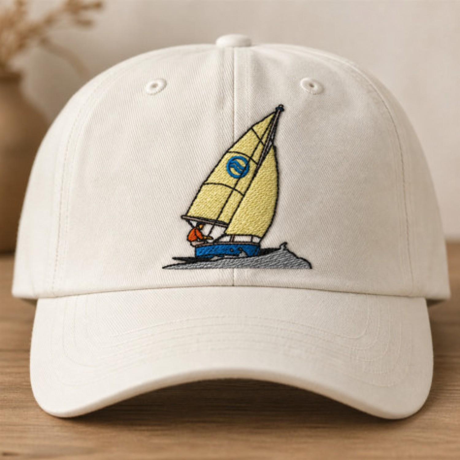 Sunny Sailboat Embroidery Design