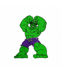 Superhero Green Giant Embroidery Design