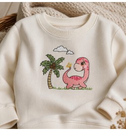 Sweet Baby Dinosaur Embroidery Design 4x4