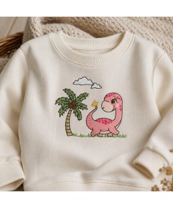 Sweet Baby Dinosaur Embroidery Design 4x4