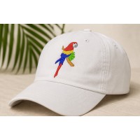 Tropical Parrot Embroidery Design