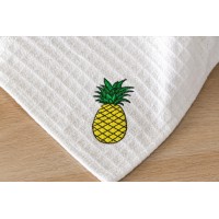 Tropical Pineapple Embroidery Design